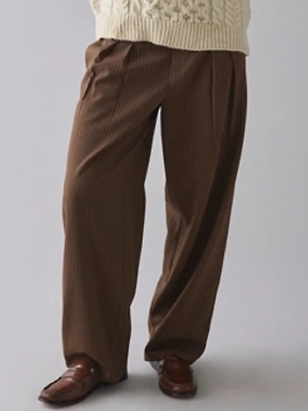 Urban Outfitters Wren Women’s Brown Pinstripe Wide Leg Pants